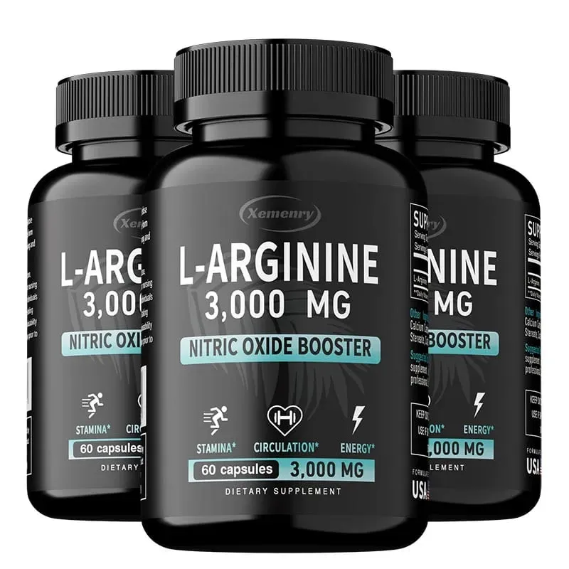 L-Arginina 3000mg - Apoia o crescimento muscular Função vascular aumenta a energia, melhora a resistência e promove a circulação sanguínea — image 10