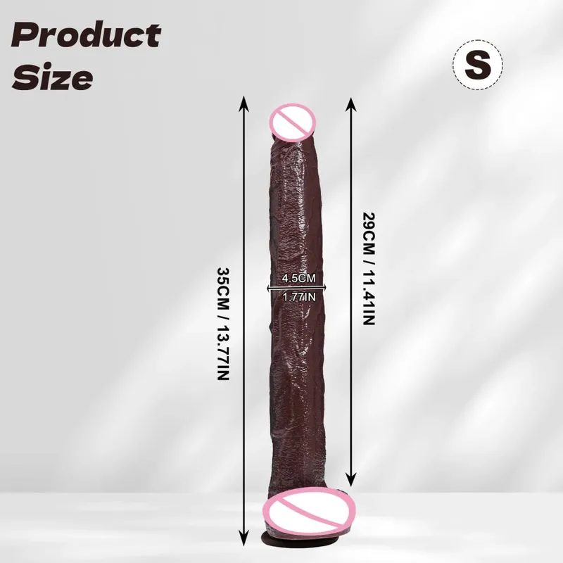 Ealistic longo vibrador preto anal plug com ventosa longo pênis butt plug brinquedo sexual para homens mulheres phallus anal dilatador estimulação