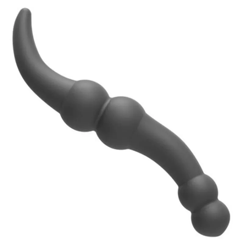 Plugue anal de silicone de duas cabeças, bastão de massagem estimulante para casais, prazer de próstata, ferramenta de masturbação feminina, brinquedo sexual adulto