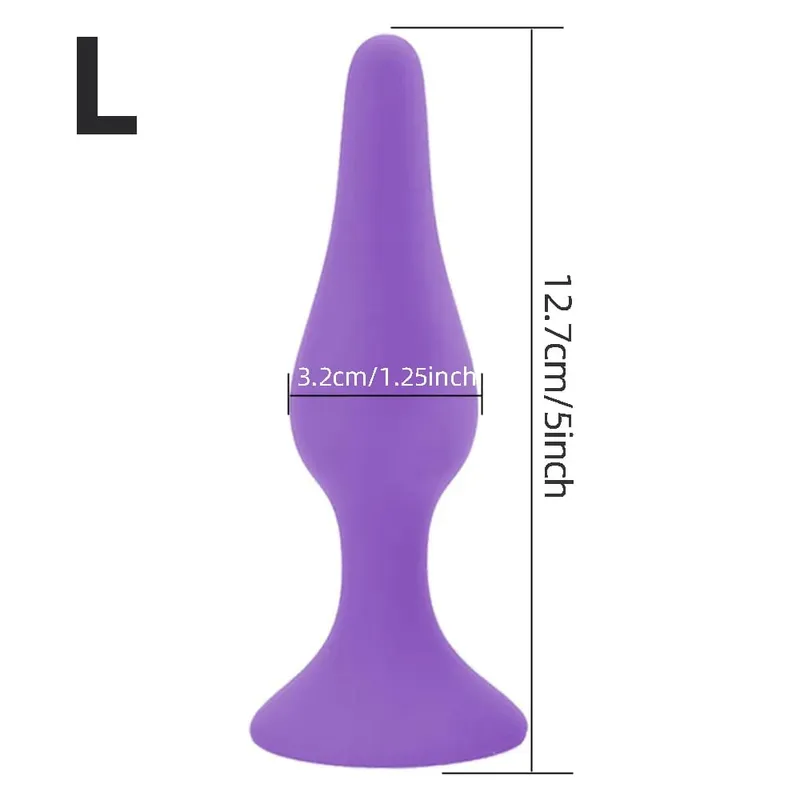Plugue anal de silicone para iniciantes, plugue anal para homens e mulheres, massageador de próstata para gays, mini bala anal, masturbador, brinquedo sexual para homens