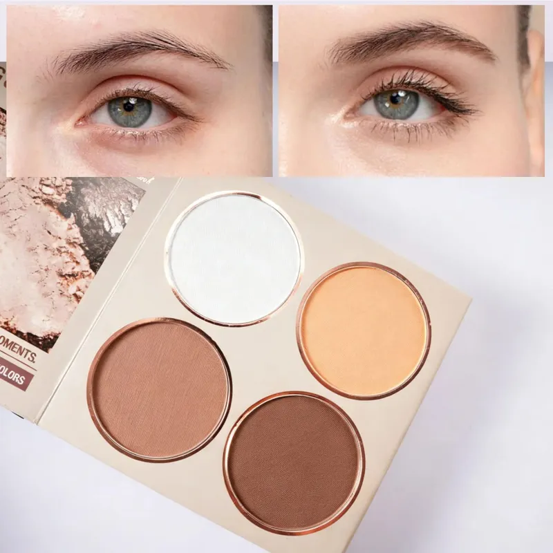 Kit de livro de maquiagem multifuncional multipáginas, sombra, blush, iluminador, pó de sobrancelha e brilho labial, paleta cosmética