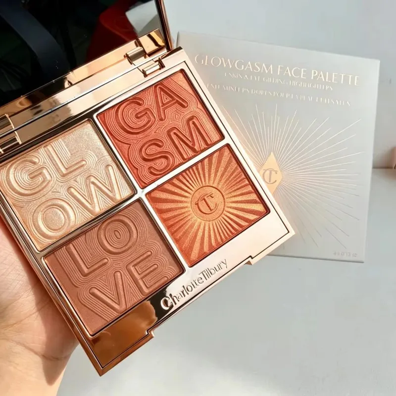 Charlotte Tilbury Setting Spray 16H à prova d'água sem peso e varinha de contorno misturável edificável e sombra 12Pan intensamente pigmentada
