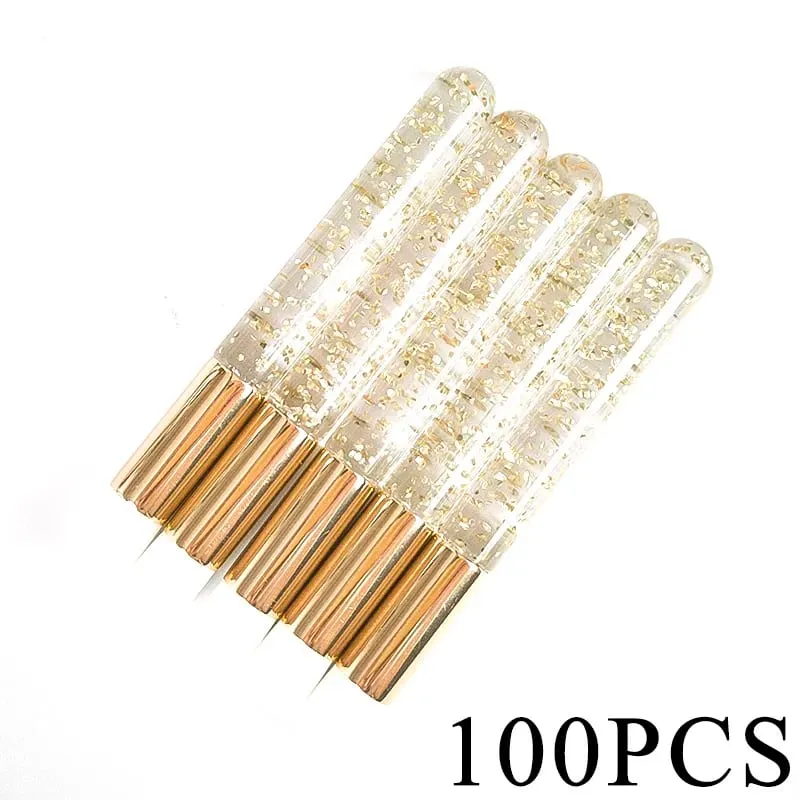 50/100 pçs escovas de limpeza de cílios para extensões de cílios glitter lash shampoo escovas nariz poros limpeza ferramentas de maquiagem