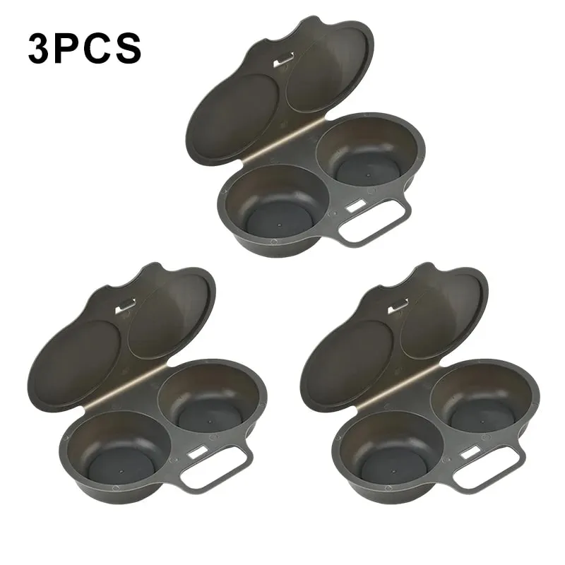 Plastic Microwave Oven Egg Cooking Mold Kitchen Cooking Mold Egg Poacher Kitchen Gadgets Fried Egg Tool Cute Diy Toast Bread