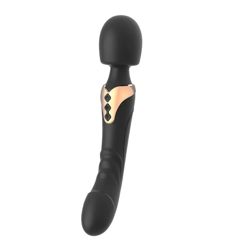 Vibrador av poderoso feminino, varinha mágica, 10 modos, estimulador de clitóris, ponto g, vagina, massageador de mamilos, brinquedos sexuais adultos para mulheres