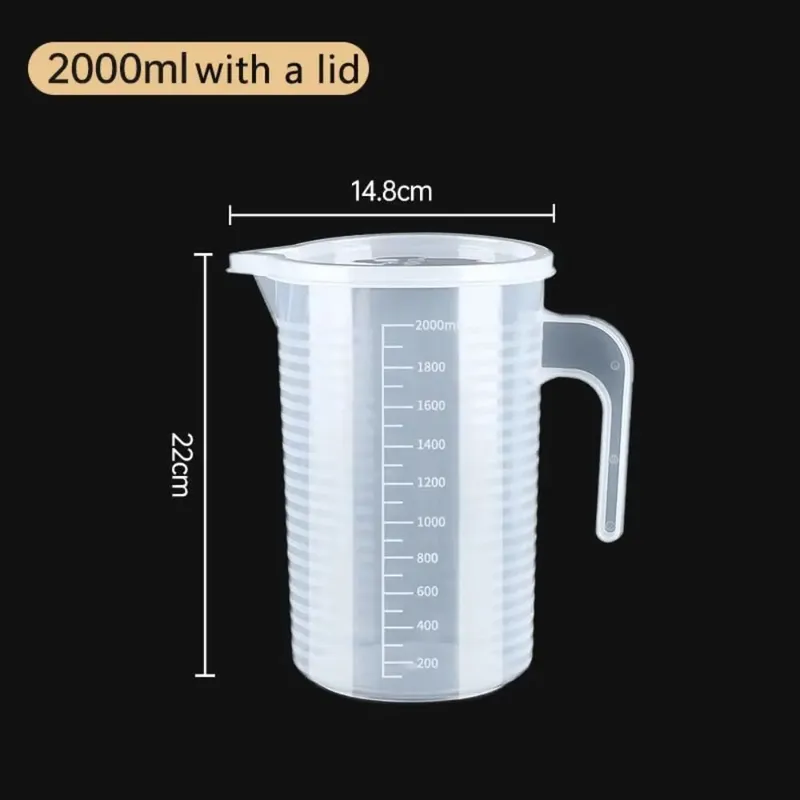 量杯透明塑膠實驗室燒杯刻度液體壺杯廚房烘焙烹飪測量秤容器