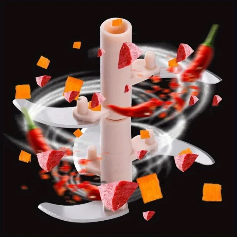 Cortador de mão picador de alho-corda de tração manual processador de alimentos picador de vegetais-para cebola gengibre frutas nozes máquina de lavar louça segura — image 8