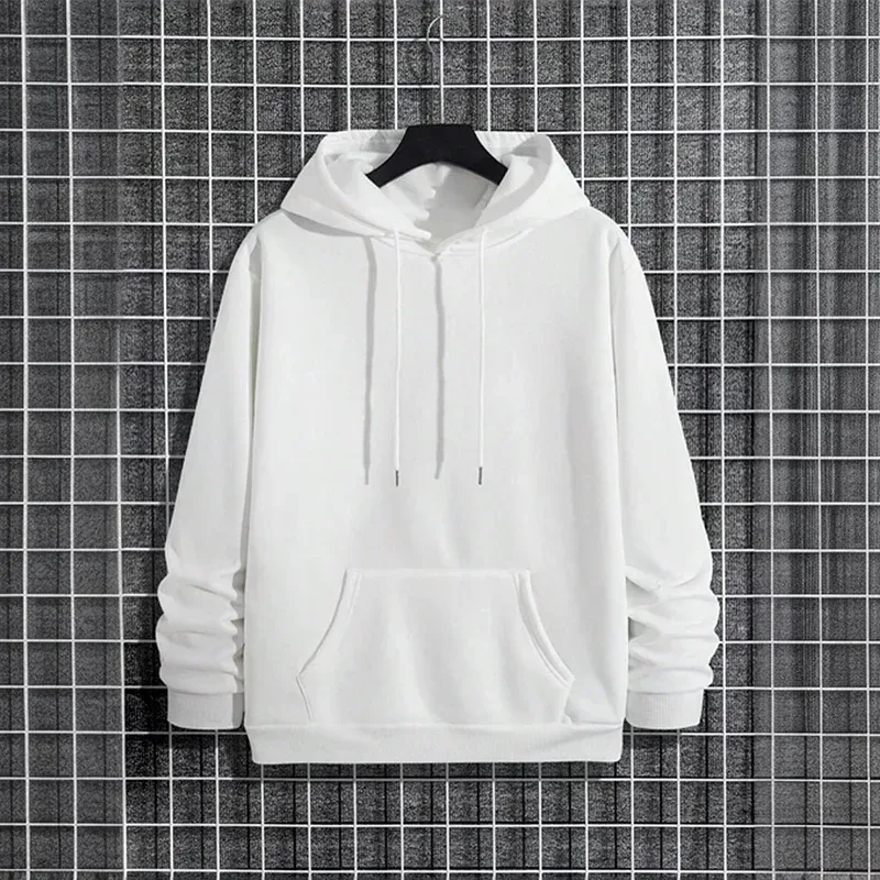 2025 outono/inverno nova chegada moletom com capuz masculino de alta qualidade cor sólida moletom masculino casa ao ar livre casual moda pulôver