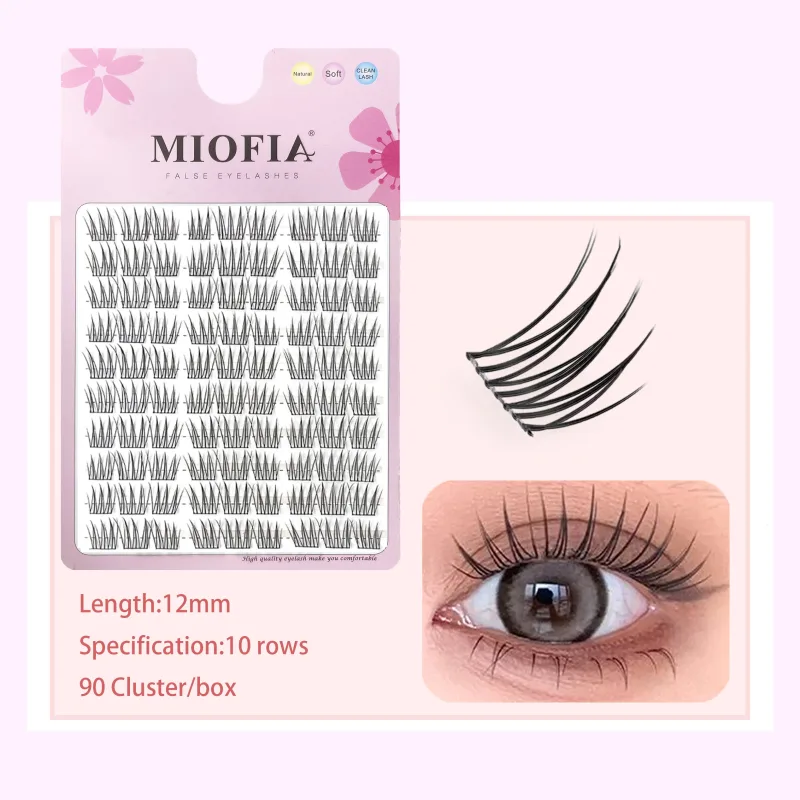Cluster Lashes Natural Eyelash Extension Fluffy Fox Eye Lashes Mixed Tary Large Capacity Anime Lashes DIY Eyelash Cluster