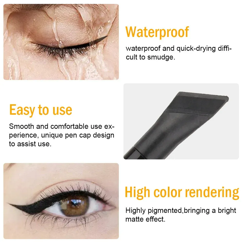 12 Colors Waterproof Rainbow Matte Colorful Liquid Eye Liner Pencil White Pink Color Eyeliner Pen Makeup Long-Lasting Cosmetics