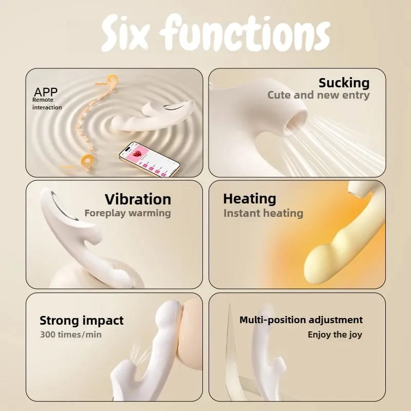 Vibrador com ventosa de clitóris, vibrador para mulheres, ponto g, estimulador de clitóris, aquecimento, controle por aplicativo, brinquedo sexual feminino, produtos para adultos — image 6