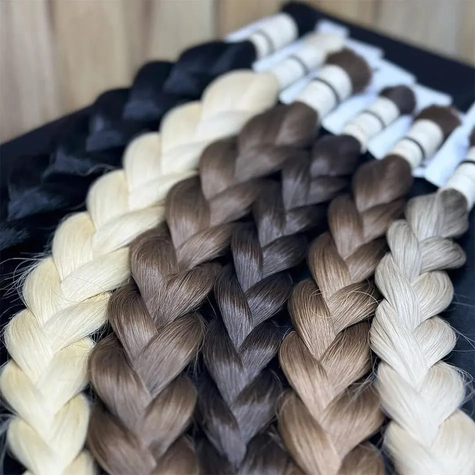 No Weft Virgin Bulk Human Hair Human Hair For Braiding 100% Unprocessed Human Hair Bulk Extensions Brazilian Natural Boho Braids