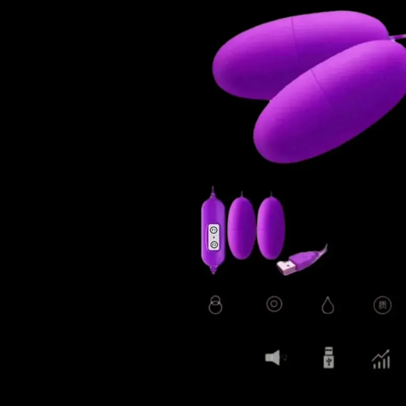 Vibrador de bala com motor duplo, ovo vibratório recarregável por USB, estimulador de clitóris, massageador, brinquedo sexual de prazer em múltiplas velocidades