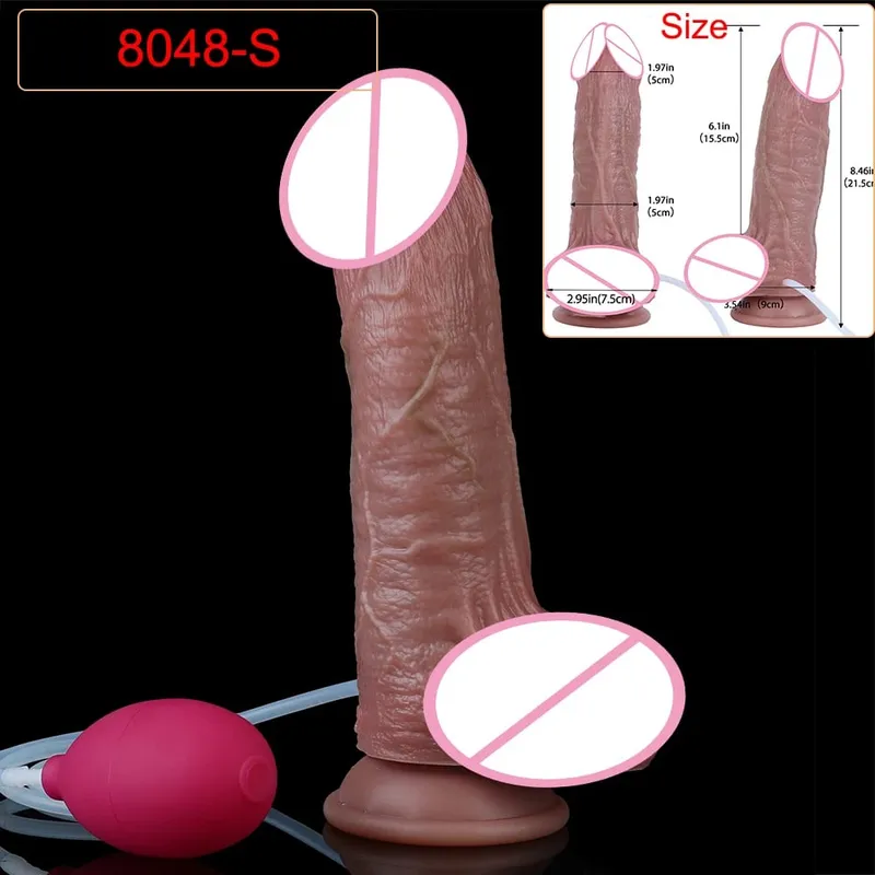 Veias profundas ultra esguichando vibrador silicone pele toque longo ejaculação butt plug para homens mulheres g-ponto estimular 18 + brinquedos sexuais