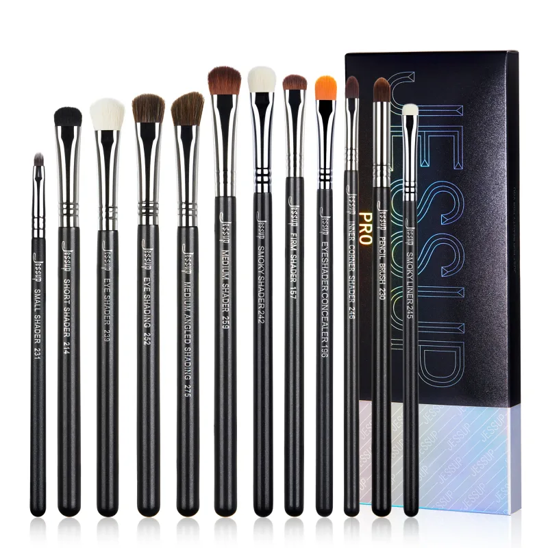 Bộ cọ chải lông mày Jessup 3 chiếc Pro Cọ chải lông mày tổng hợp điêu khắc lông mày/cọ chải lông mày có góc cạnh phẳng mỏng/thiết bị xác định độ chính xác T326