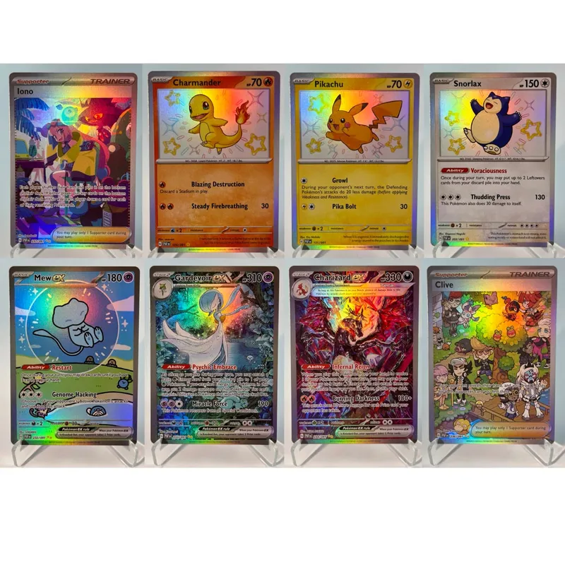 Conjunto de base de faíscas pkm cartões ptcg123 pacote gx arco-íris holográfico ex gx coleção rara brinquedos de batalha presentes para hobbies