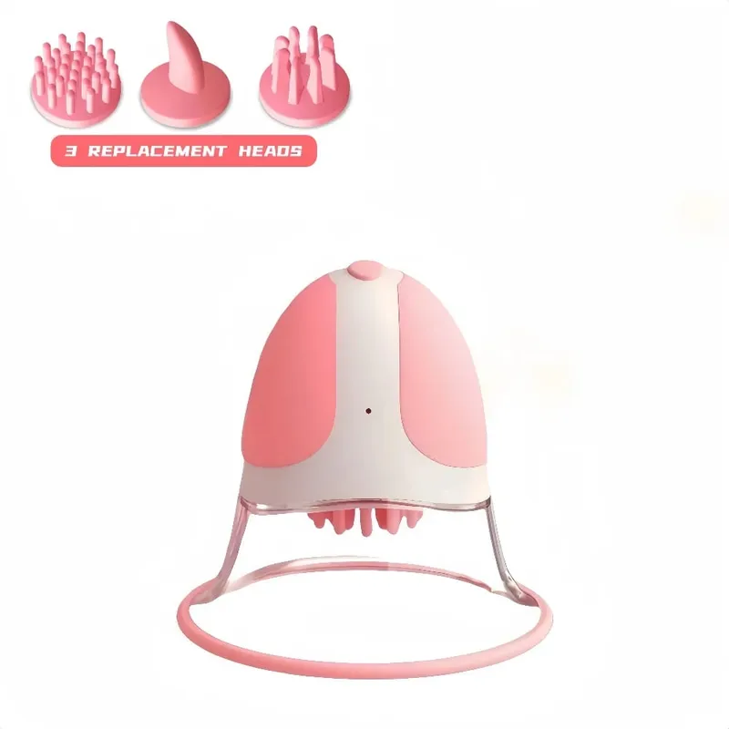 Vibrador lambedor de mamilo, massageador de mama, estimulação de língua macia, brinquedo sexual adulto à prova d'água para mulheres