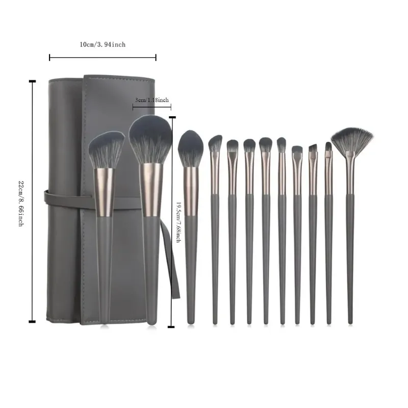 1-14 pçs pincéis de maquiagem conjunto de ferramentas compõem kits de ferramentas de escova para sombra delineador cosméticos pincéis maquiagem macia pele-amigável