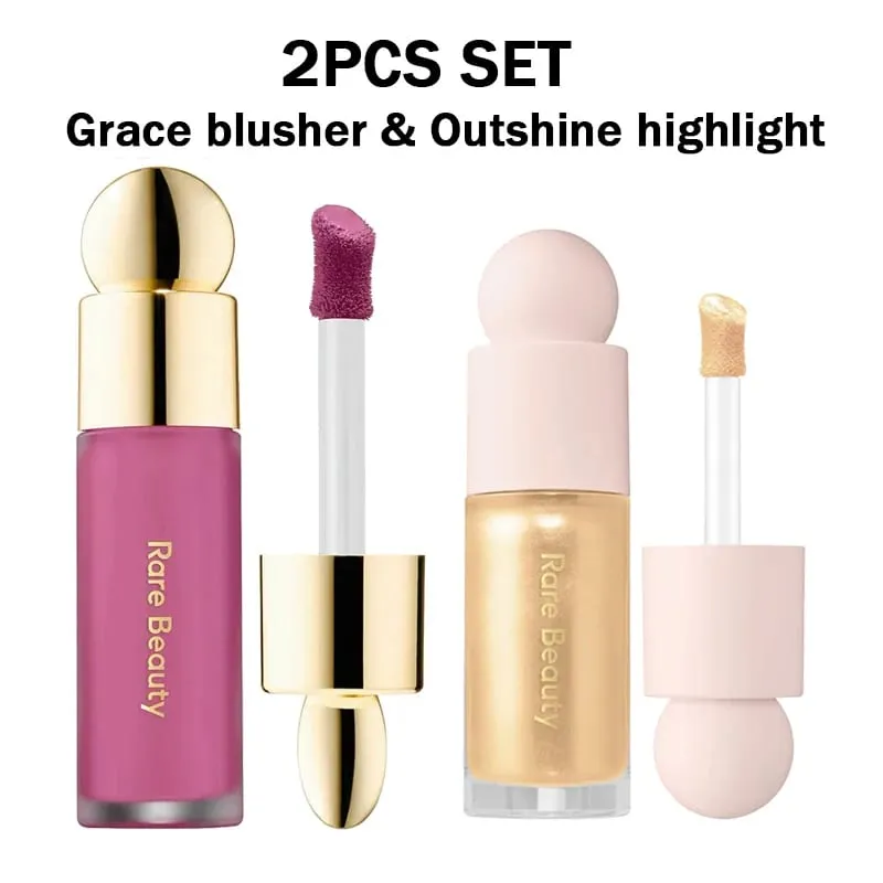 Blush líquido com pitada macia de beleza rara, sedoso e desliza suavemente, maquiagem rechonchuda de longa duração, esperança, amor, virtude, feliz, maravilha, vale a pena — image 29