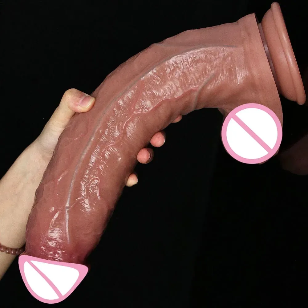 Realista 4 tamanhos macio grande vibrador duplo silicone ventosa pênis casais masturbação galo macio mulher homem anal adulto brinquedo do sexo