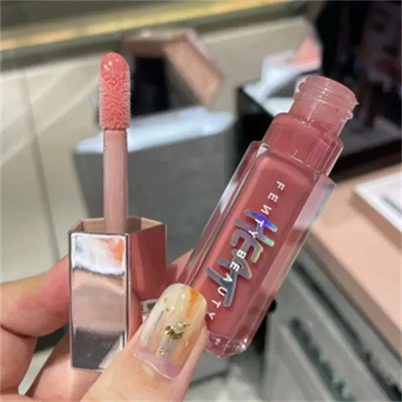 Fenty Beauty Transparent Lip Gloss Multicolor Moisten Shine Glitter Lip Plumper Makeup Beginner Liquid Lipstick Makeup Cosmetics