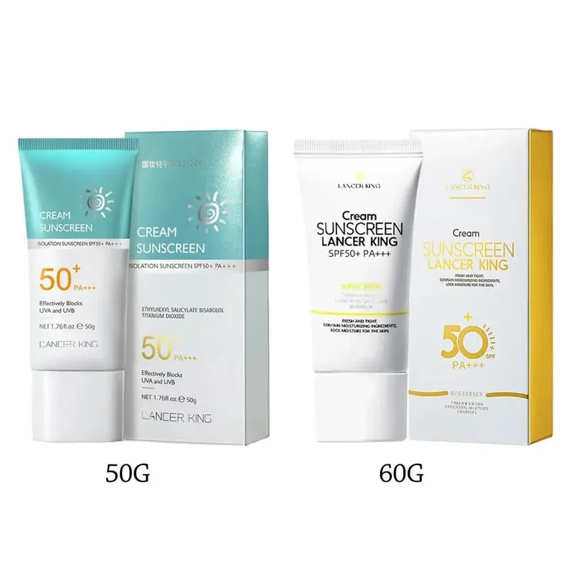 60g/50g Multi-efeito Reparação Creme Protetor Solar de Verão SPF50 + Protetor Solar Creme de Isolamento Corretivo Suave Leve