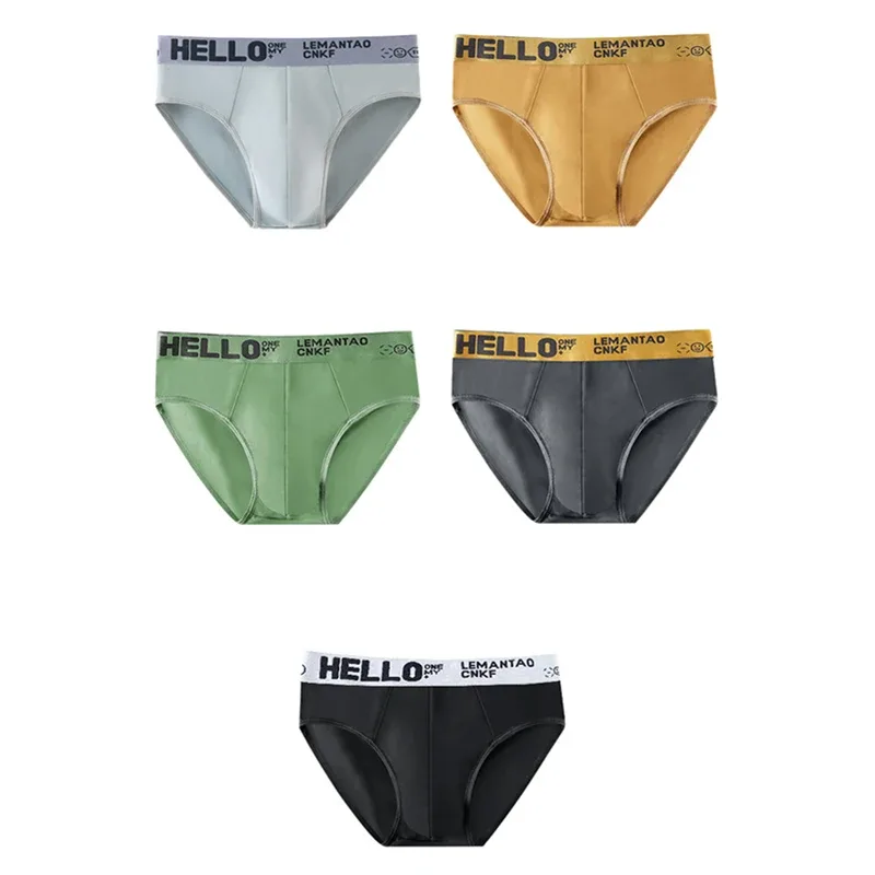 5 pçs cuecas masculinas ventilar cuecas masculinas respirável tamanho grande L-5XL confortável sólida cuecas moda menino calcinha — image 7