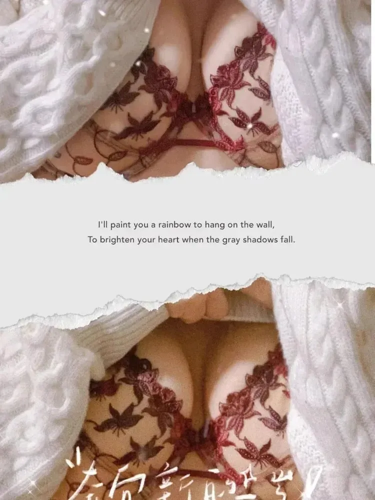 Estilo vitoriano plus size conjunto de sutiã de renda vermelha sexy underwire suporte para seios grandes feminino elegante lingerie arco design