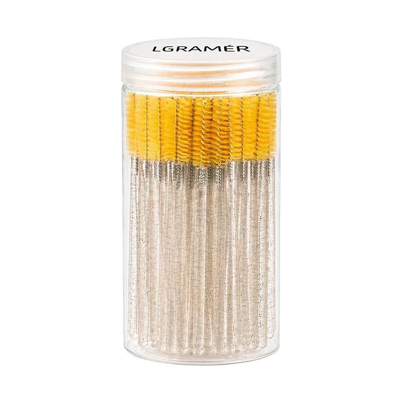 50/100 件睫毛延長刷一次性睫毛化妝刷睫毛膏棒塗抹器多色化妝工具