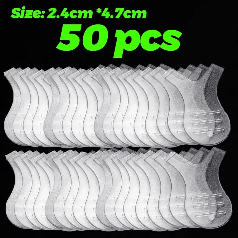 Escova transparente em forma de y para levantar cílios, mini pente de plástico reutilizável, escova modeladora de cílios, acessório de ferramenta de escova modeladora 3D