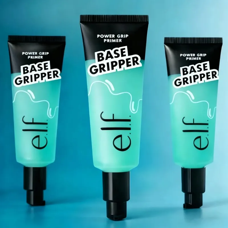 ELF Produtos de maquiagem iluminam base líquida cola Power Grip Primer controle de óleo não gorduroso 8 horas sem tirar maquiagem