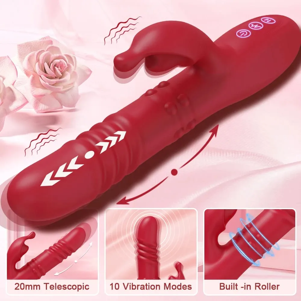 3 em 1 impulso rotativo vibrador clitóris massageador telescópico g ponto estimulador feminino vibrador adulto brinquedos sexuais masturbador feminino