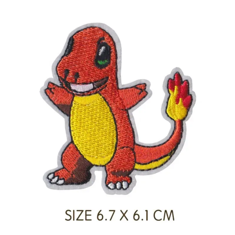 Cloth Patch Pikachu Clothes Stickers Sew on Embroidery Patches Applique Iron on Clothing Cartoon DIY Garment Decor