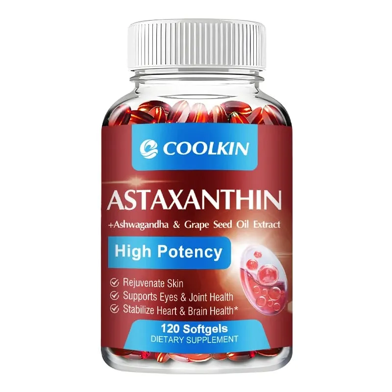 Astaxanthin - Promotes Cardiovascular Health Speeds Up Metabolism Supports Eye Joint and Skin Health