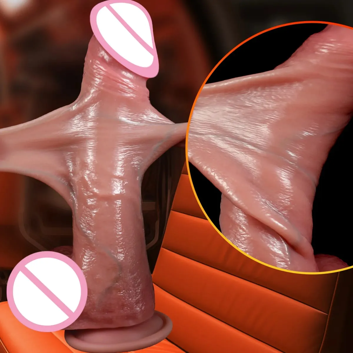 Realistic Dildo with Sliding Foreskin And Ejaculating Feature Vagina Dildos for Women Water Spray Penis Anal Plug Sexy Adult Toy
