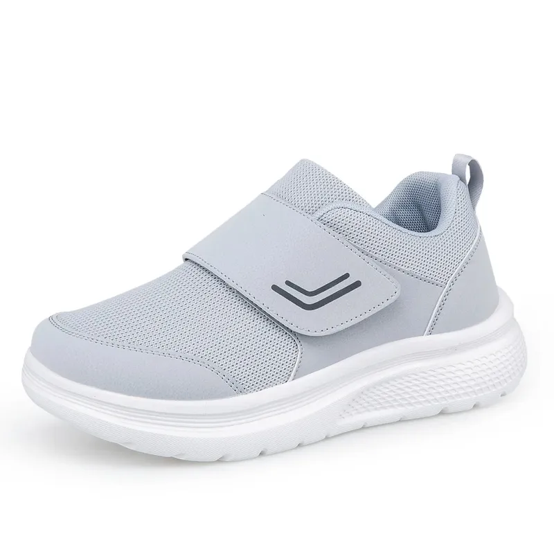 Zapatos ortopédicos para diabéticos extraanchos para hombres mayores, pies ortopédicos hinchados, ajustables, fáciles de caminar, zapatillas de deporte