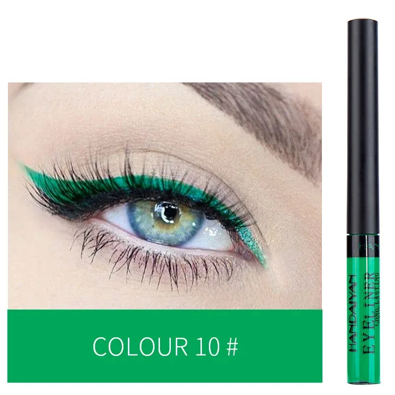 Caneta delineadora neon com luz uv, maquiagem para olhos, vermelho, à prova d'água, cor líquida, lápis de maquiagem, cosméticos, amarelo, fosco, roxo