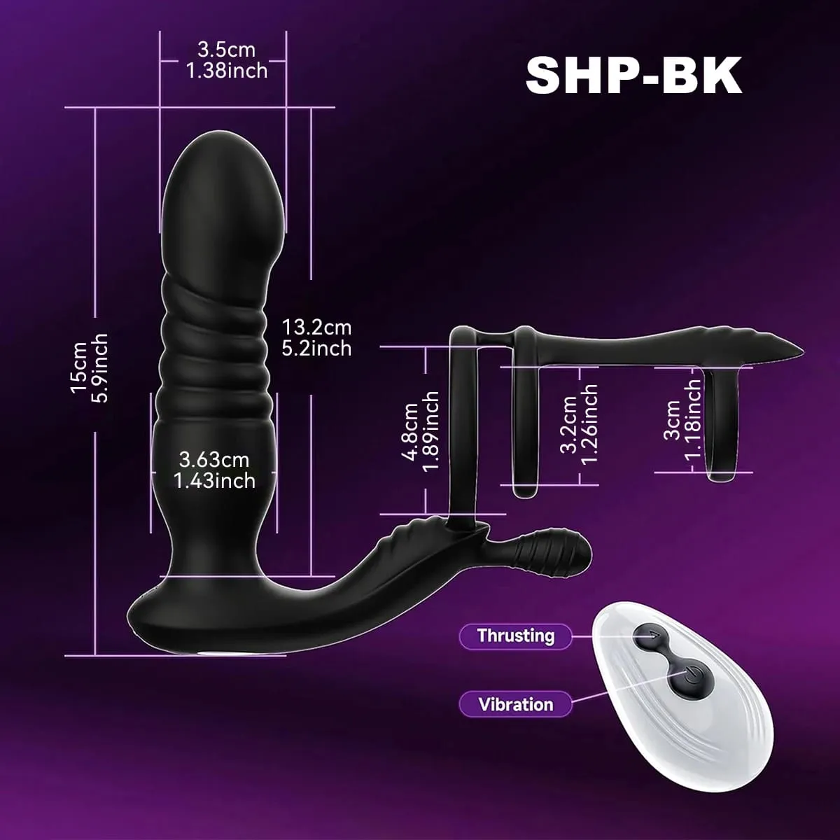 Controle remoto sem fio vibrador anal telescópico vibratório massageador de próstata homem cockring pênis adulto brinquedos sexuais butt plug brinquedo anal
