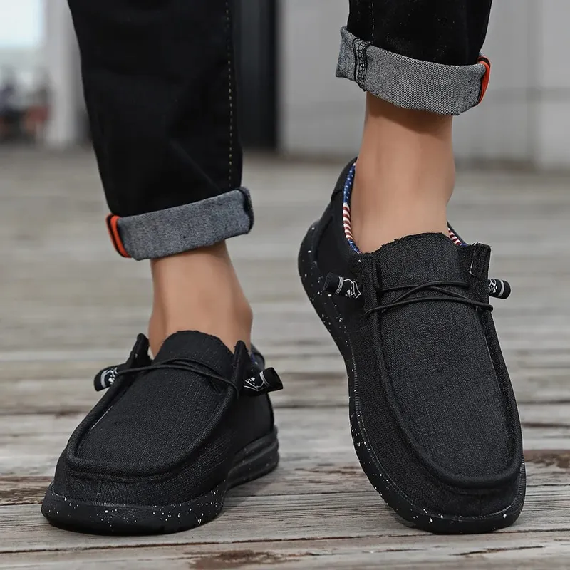 Sapatos mocassins clássicos masculinos plus size, cor sólida, respirável, confortáveis, casuais, duráveis, leves, para caminhada