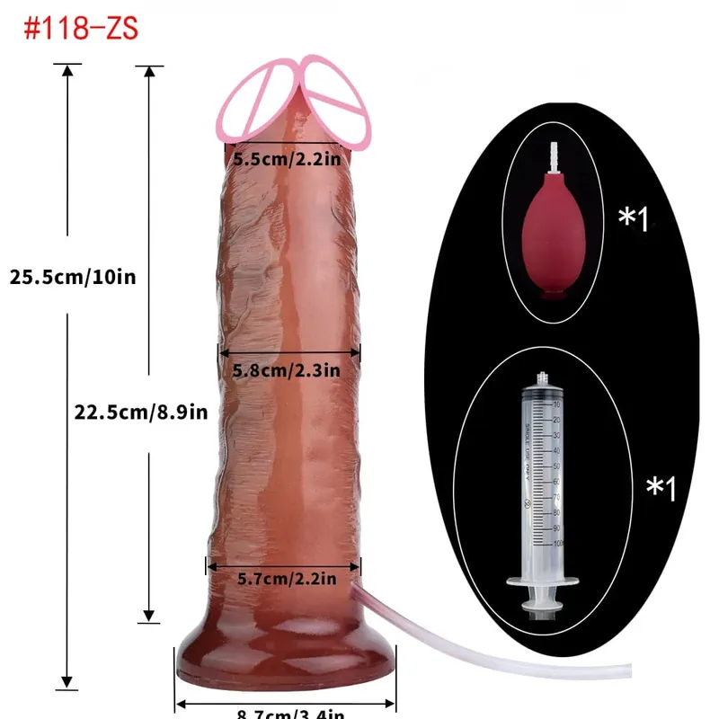 Pênis realista de silicone, ejaculação, grande vibrador realista com ventosa, toque de pele, brinquedos sexuais anais para mulheres