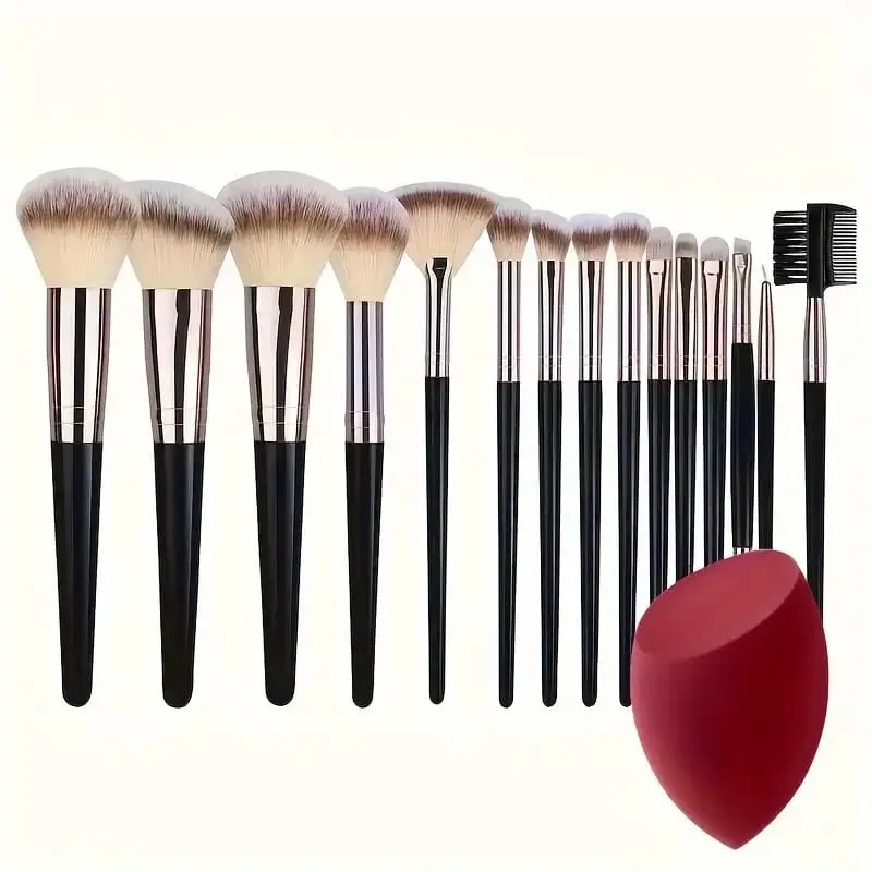Novo conjunto de pincéis de maquiagem 3-20 peças, sombra de olho, base, corretivo, mistura, blush, macio, fofo, feminino, ferramenta de beleza, presente de natal