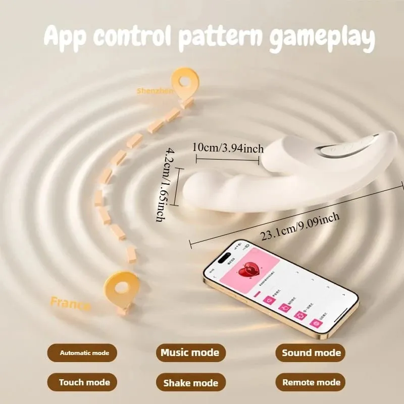 Vibrador com ventosa de clitóris, vibrador para mulheres, ponto g, estimulador de clitóris, aquecimento, controle por aplicativo, brinquedo sexual feminino, produtos para adultos — image 5