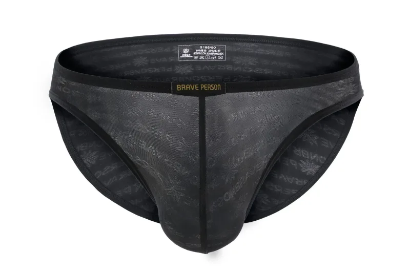 Brave Person New Men String Bikini Mens Briefs Transparent Comfortable Breathable Ropa Interior Hombre