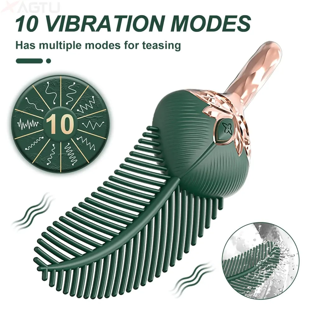 Vibrador de clitóris para orgasmo rápido, estimulador de mamilo poderoso, masturbador adulto, brinquedos sexuais femininos para casais 18