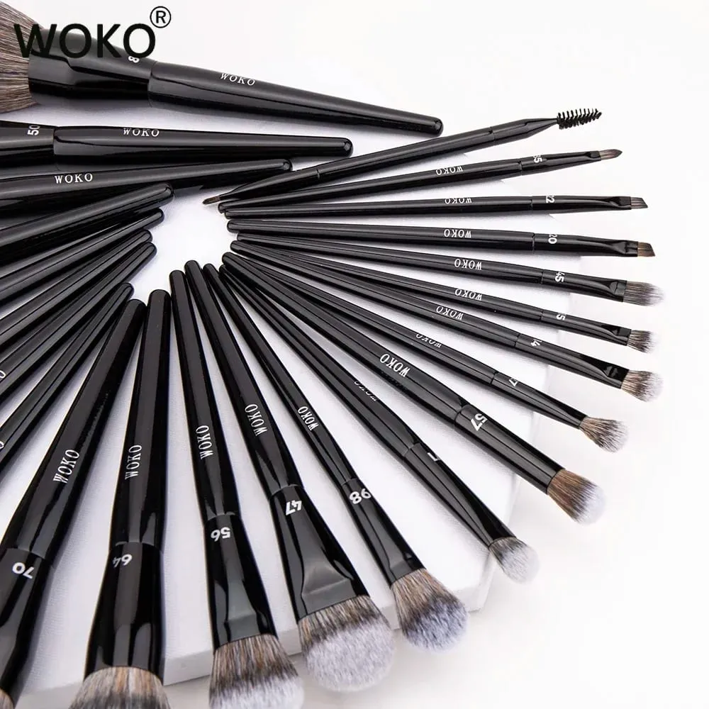 Professional Foundation Powder Highlighter Contour Cream Blush Makeup Brushes Concealer Eyeshadow Smudge Liner Eyebrow Lip Brush