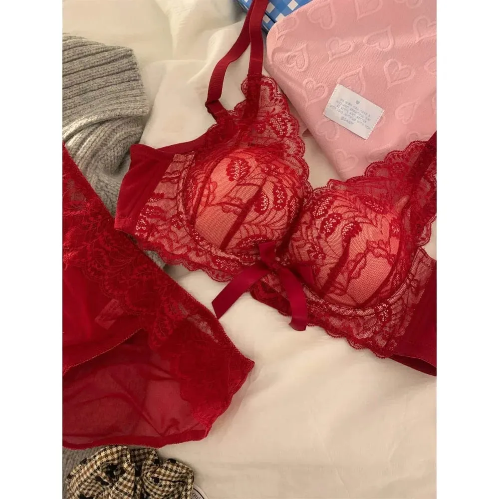 Venda quente sutiã de renda sem fio feminino pequeno busto grosso acolchoado push up elevador anti sag suporte lateral lingerie sexy 32-38 ab