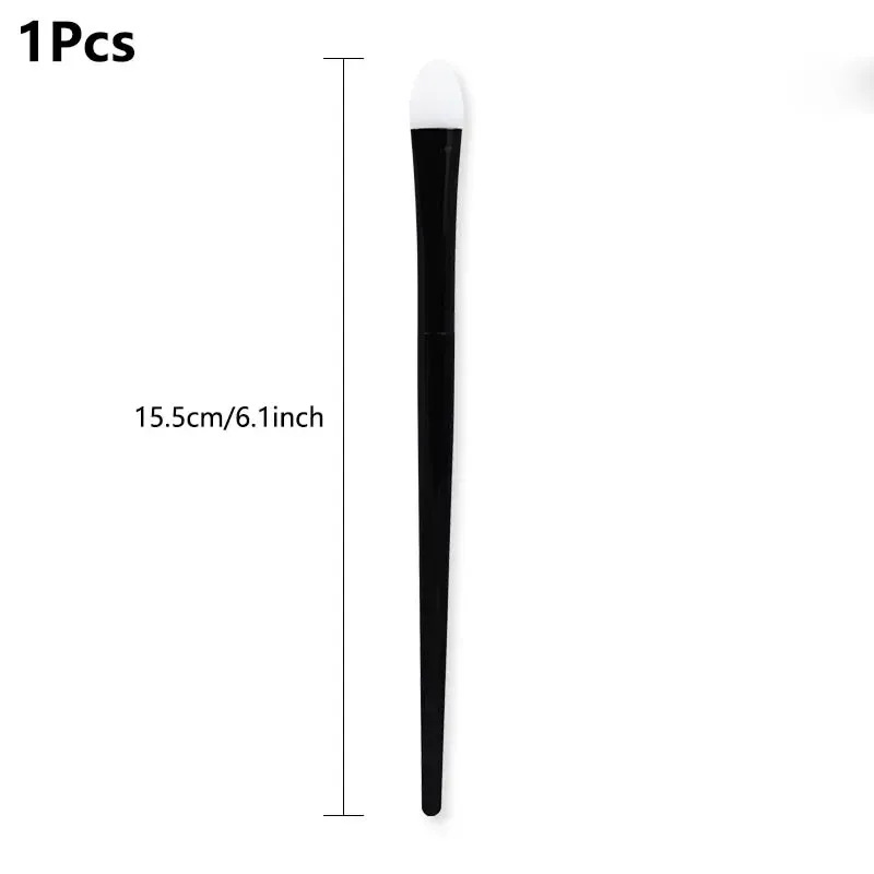 1/5 pçs pincéis de sombra de silicone macio lábio bálsamo delineador aplicador corretivo escovas de sobrancelha portátil maquiagem facial ferramenta de beleza