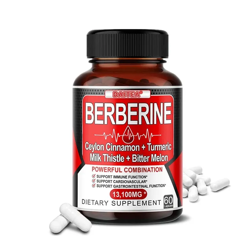 Berberine and Ceylon Cinnamon Capsules-Good for Cardiovascular and Digestive Health Strengthens The Immune System Anti-oxidant