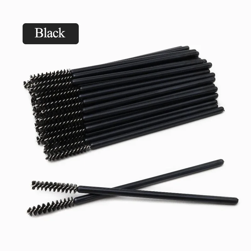 Varinhas de rímel descartáveis, 50/100 peças, escovas para extensão de cílios, ferramenta de maquiagem, beleza, fornecimento de cosméticos