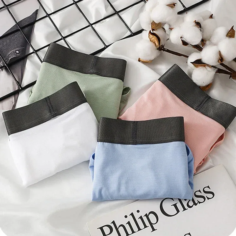 Cuecas modais masculinas, design de bolsa dupla separada, roupa íntima ultrafina e respirável de alta elasticidade, uso diário confortável